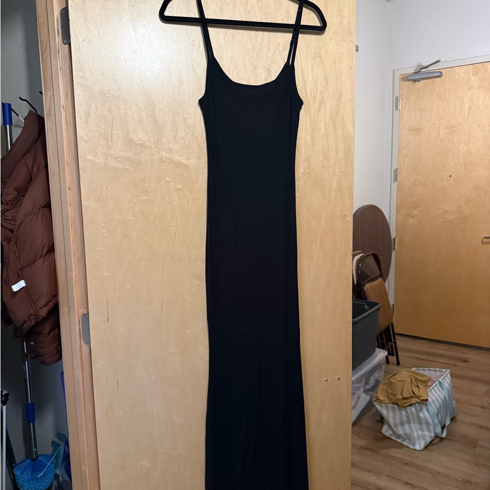 SOFT LOUNGE LONG SLIP DRESS - Picture 2 of 4